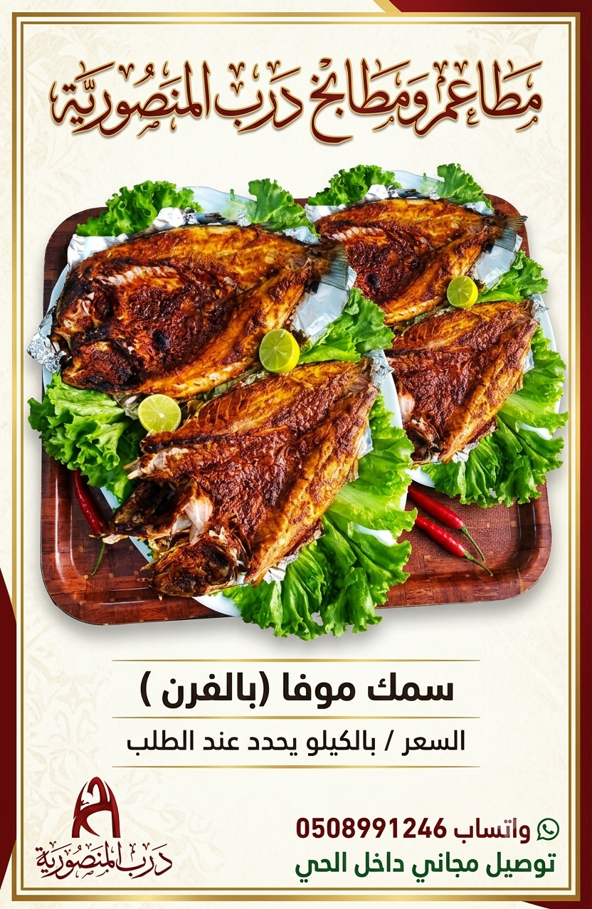 سمك موفا بالفرن
